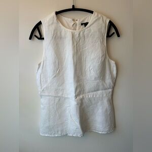 Ann Taylor Linen Sleeveless Blouse